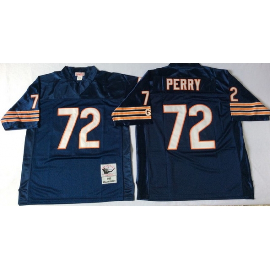 Men Chicago Bears 72 William Perry Navy M&N 1985 Throwback Jersey Men Chicago Bears 72 William Perry Navy M&N 1985 Throwback Jersey