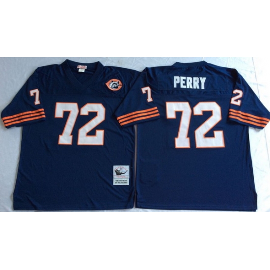Men Chicago Bears 72 William Perry Navy M&N Throwback Jersey Men Chicago Bears 72 William Perry Navy M&N Throwback Jersey