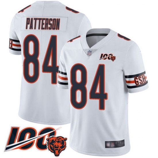 Men Chicago Bears 84 Cordarrelle Patterson White Vapor Untouchable Limited Player 100th Season Football Jersey Men Chicago Bears 84 Cordarrelle Patterson White Vapor Untouchable Limited Player 100th Season Football Jersey