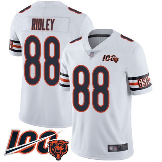 Men Chicago Bears 88 Riley Ridley White Vapor Untouchable Limited Player 100th Season Football Jersey Men Chicago Bears 88 Riley Ridley White Vapor Untouchable Limited Player 100th Season Football Jersey