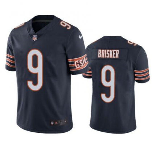 Men Chicago Bears 9 Jaquan Brisker Navy Vapor untouchable Limited Stitched Jersey Men Chicago Bears 9 Jaquan Brisker Navy Vapor untouchable Limited Stitched Jersey