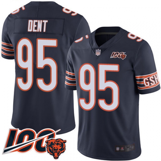 Men Chicago Bears 95 Richard Dent Navy Blue Team Color 100th Season Limited Football Jersey Men Chicago Bears 95 Richard Dent Navy Blue Team Color 100th Season Limited Football Jersey
