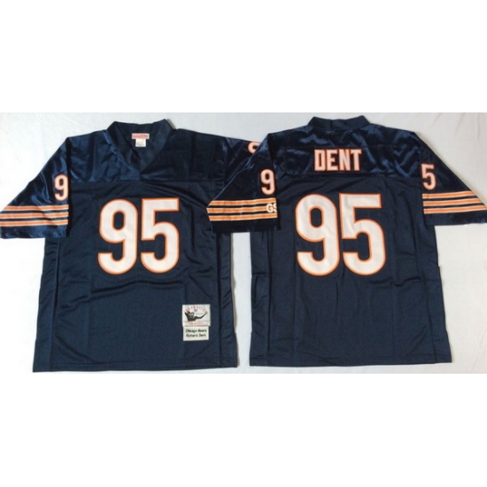 Men Chicago Bears 95 Richard Dent Navy M&N Throwback Jersey Men Chicago Bears 95 Richard Dent Navy M&N Throwback Jersey