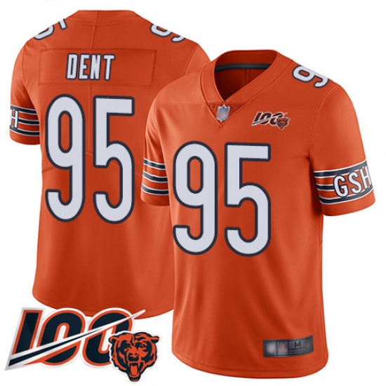 Men Chicago Bears 95 Richard Dent Orange Alternate 100th Season Limited Football Jersey Men Chicago Bears 95 Richard Dent Orange Alternate 100th Season Limited Football Jersey