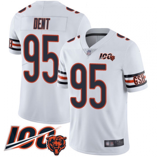 Men Chicago Bears 95 Richard Dent White Vapor Untouchable Limited Player 100th Season Football Jersey Men Chicago Bears 95 Richard Dent White Vapor Untouchable Limited Player 100th Season Football Jersey