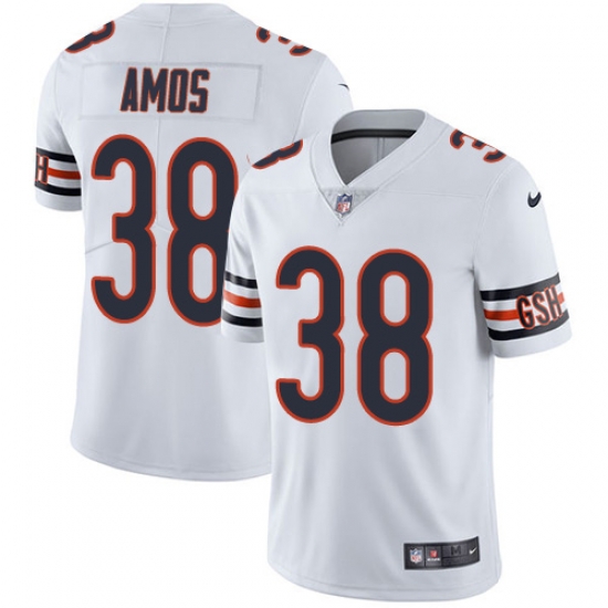 Men Nike Bears #38 Adrian Amos White Stitched NFL Vapor Untouchable Limited Jersey Men Nike Bears #38 Adrian Amos White Stitched NFL Vapor Untouchable Limited Jersey