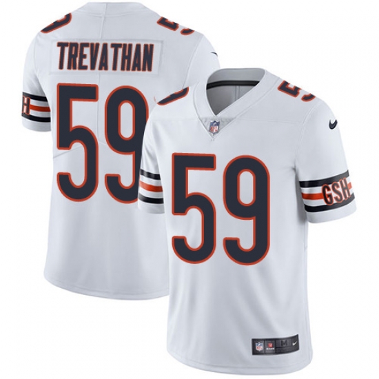 Men Nike Bears #59 Danny Trevathan White Stitched NFL Vapor Untouchable Limited Jersey Men Nike Bears #59 Danny Trevathan White Stitched NFL Vapor Untouchable Limited Jersey