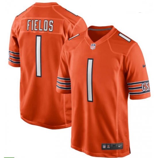 Men Nike Justin Fields Orange Chicago Bears 2021 NFL Draft First Round Pick Alternate Game Jersey Men Nike Justin Fields Orange Chicago Bears 2021 NFL Draft First Round Pick Alternate Game Jersey