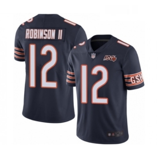 Mens Chicago Bears 12 Allen Robinson Navy Blue Team Color 100th Season Limited Football Jersey Mens Chicago Bears 12 Allen Robinson Navy Blue Team Color 100th Season Limited Football Jersey