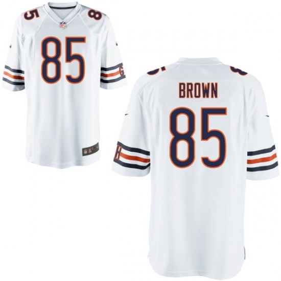 Men's NIKE Chicago Bears #85 DANIEL BROWN White Elite JERSEY Men's NIKE Chicago Bears #85 DANIEL BROWN White Elite JERSEY