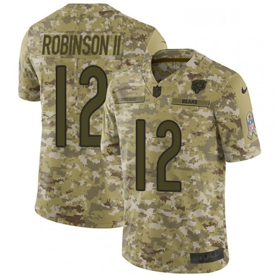 Mens Nike Chicago Bears 12 Allen Robinson Limited Camo 2018 Salute to Service NFL Jersey Mens Nike Chicago Bears 12 Allen Robinson Limited Camo 2018 Salute to Service NFL Jersey