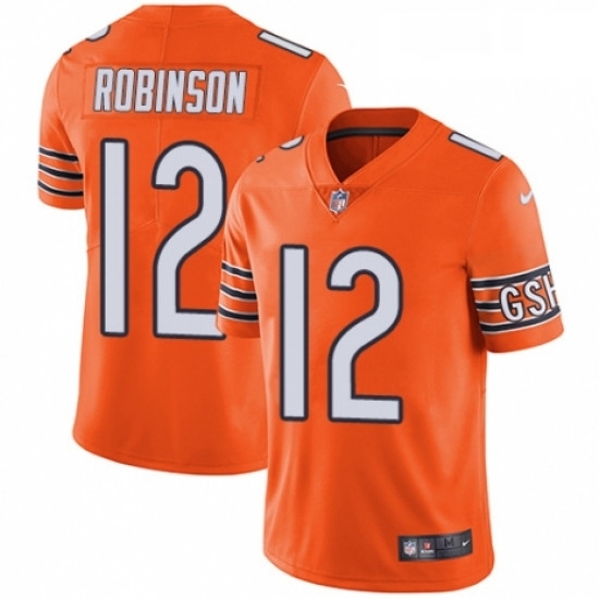 Mens Nike Chicago Bears 12 Allen Robinson Limited Orange Rush Vapor Untouchable NFL Jersey Mens Nike Chicago Bears 12 Allen Robinson Limited Orange Rush Vapor Untouchable NFL Jersey