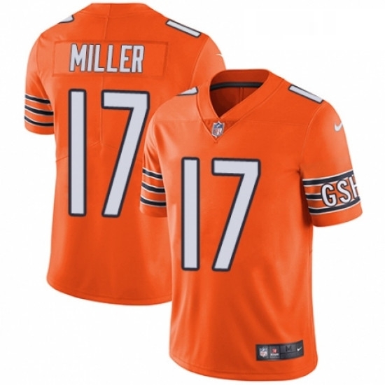 Mens Nike Chicago Bears 17 Anthony Miller Limited Orange Rush Vapor Untouchable NFL Jersey Mens Nike Chicago Bears 17 Anthony Miller Limited Orange Rush Vapor Untouchable NFL Jersey