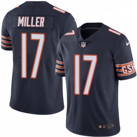 Mens Nike Chicago Bears 17 Anthony Miller Navy Blue Team Color Vapor Untouchable Limited Player NFL Jersey Mens Nike Chicago Bears 17 Anthony Miller Navy Blue Team Color Vapor Untouchable Limited Player NFL Jersey