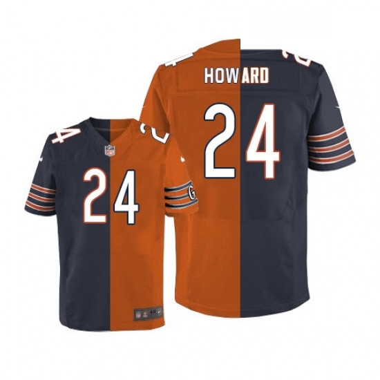 Mens Nike Chicago Bears 24 Jordan Howard Elite NavyOrange Split Fashion NFL Jersey Mens Nike Chicago Bears 24 Jordan Howard Elite NavyOrange Split Fashion NFL Jersey