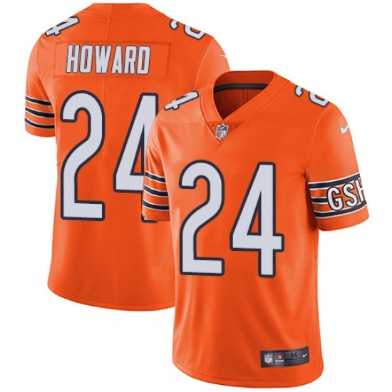 Mens Nike Chicago Bears 24 Jordan Howard Limited Orange Rush Vapor Untouchable NFL Jersey Mens Nike Chicago Bears 24 Jordan Howard Limited Orange Rush Vapor Untouchable NFL Jersey