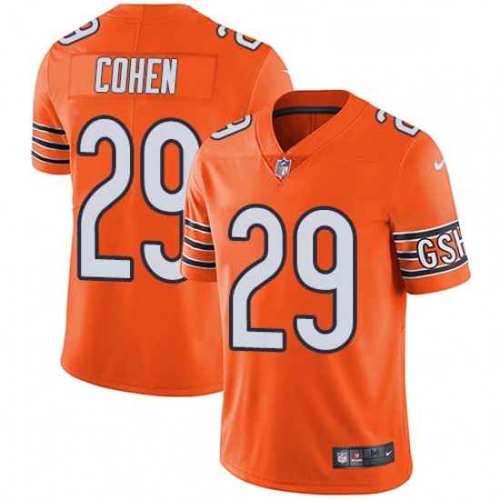 Mens Nike Chicago Bears 29 Tarik Cohen Limited Orange Rush Vapor Untouchable NFL Jersey Mens Nike Chicago Bears 29 Tarik Cohen Limited Orange Rush Vapor Untouchable NFL Jersey