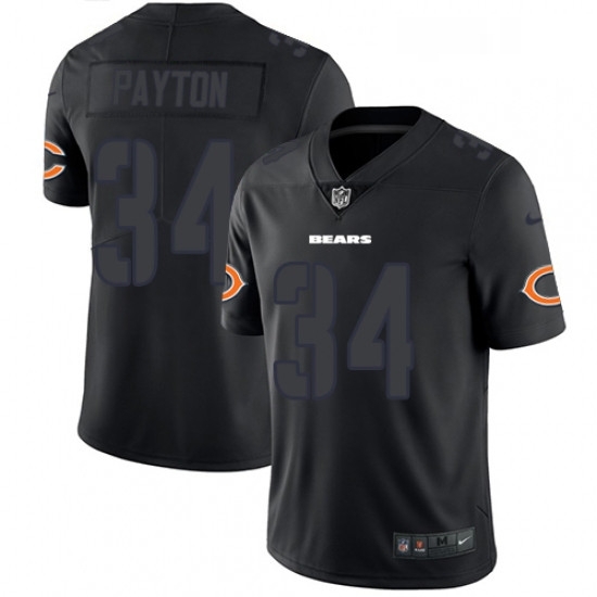 Mens Nike Chicago Bears 34 Walter Payton Limited Black Rush Impact NFL Jersey Mens Nike Chicago Bears 34 Walter Payton Limited Black Rush Impact NFL Jersey