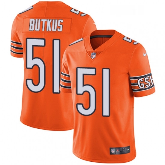 Mens Nike Chicago Bears 51 Dick Butkus Limited Orange Rush Vapor Untouchable NFL Jersey Mens Nike Chicago Bears 51 Dick Butkus Limited Orange Rush Vapor Untouchable NFL Jersey