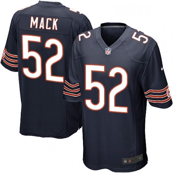 Mens Nike Chicago Bears 52 Khalil Mack Game Navy Blue Team Color NFL Jersey Mens Nike Chicago Bears 52 Khalil Mack Game Navy Blue Team Color NFL Jersey