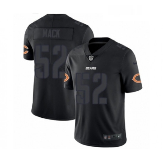 Mens Nike Chicago Bears 52 Khalil Mack Limited Black Rush Impact NFL Jersey Mens Nike Chicago Bears 52 Khalil Mack Limited Black Rush Impact NFL Jersey