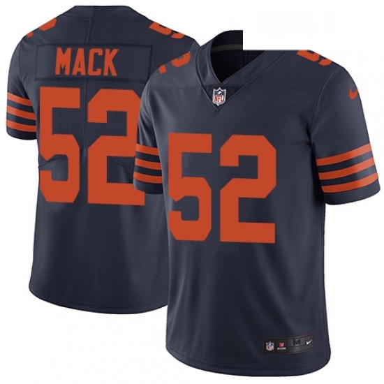 Mens Nike Chicago Bears 52 Khalil Mack Limited Navy Blue Rush Vapor Untouchable NFL Jersey Mens Nike Chicago Bears 52 Khalil Mack Limited Navy Blue Rush Vapor Untouchable NFL Jersey