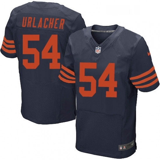 Mens Nike Chicago Bears 54 Brian Urlacher Elite Navy Blue Alternate NFL Jersey Mens Nike Chicago Bears 54 Brian Urlacher Elite Navy Blue Alternate NFL Jersey