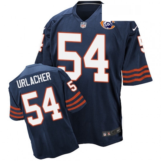 Mens Nike Chicago Bears 54 Brian Urlacher Elite Navy Blue Throwback NFL Jersey Mens Nike Chicago Bears 54 Brian Urlacher Elite Navy Blue Throwback NFL Jersey