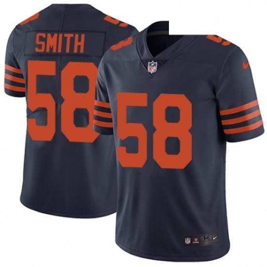 Mens Nike Chicago Bears 58 Roquan Smith Navy Blue Alternate Vapor Untouchable Limited Player NFL Jersey Mens Nike Chicago Bears 58 Roquan Smith Navy Blue Alternate Vapor Untouchable Limited Player NFL Jersey