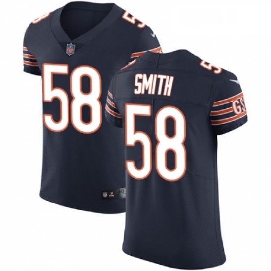 Mens Nike Chicago Bears 58 Roquan Smith Navy Blue Team Color Vapor Untouchable Elite Player NFL Jersey Mens Nike Chicago Bears 58 Roquan Smith Navy Blue Team Color Vapor Untouchable Elite Player NFL Jersey