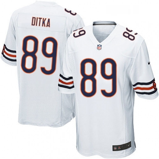 Mens Nike Chicago Bears 89 Mike Ditka Game White NFL Jersey Mens Nike Chicago Bears 89 Mike Ditka Game White NFL Jersey