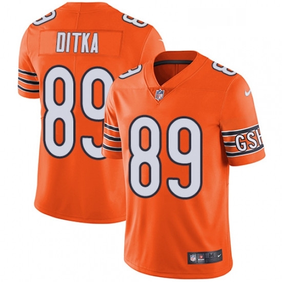 Mens Nike Chicago Bears 89 Mike Ditka Limited Orange Rush Vapor Untouchable NFL Jersey Mens Nike Chicago Bears 89 Mike Ditka Limited Orange Rush Vapor Untouchable NFL Jersey
