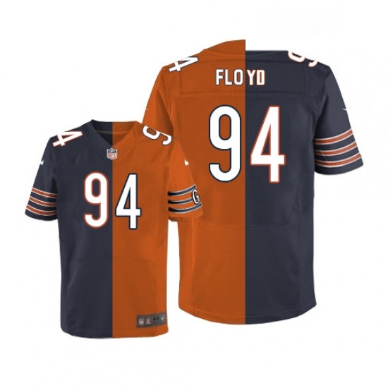 Mens Nike Chicago Bears 94 Leonard Floyd Elite NavyOrange Split Fashion NFL Jersey Mens Nike Chicago Bears 94 Leonard Floyd Elite NavyOrange Split Fashion NFL Jersey