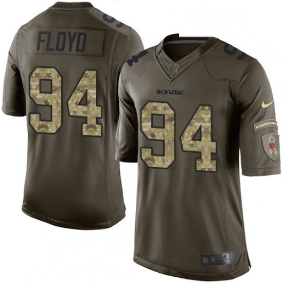 Mens Nike Chicago Bears 94 Leonard Floyd Limited Green Salute to Service NFL Jersey Mens Nike Chicago Bears 94 Leonard Floyd Limited Green Salute to Service NFL Jersey