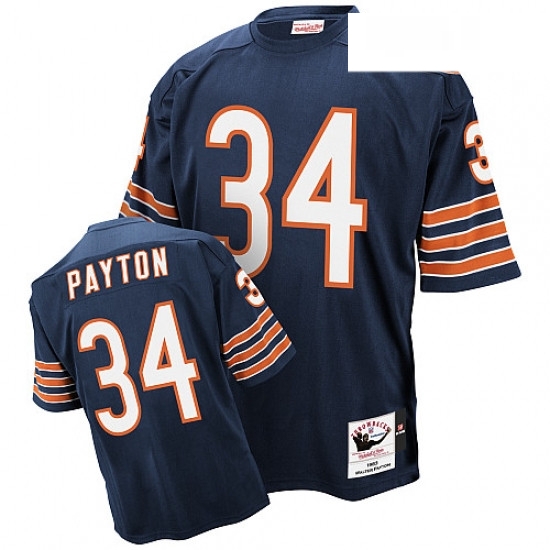 Mitchell and Ness Chicago Bears 34 Walter Payton Blue Team Color Authentic Throwback NFL Jersey Mitchell and Ness Chicago Bears 34 Walter Payton Blue Team Color Authentic Throwback NFL Jersey