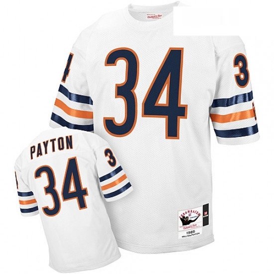 Mitchell and Ness Chicago Bears 34 Walter Payton White Authentic Throwback NFL Jersey Mitchell and Ness Chicago Bears 34 Walter Payton White Authentic Throwback NFL Jersey