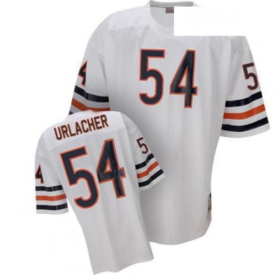 Mitchell and Ness Chicago Bears 54 Brian Urlacher White Authentic Throwback NFL Jersey Mitchell and Ness Chicago Bears 54 Brian Urlacher White Authentic Throwback NFL Jersey