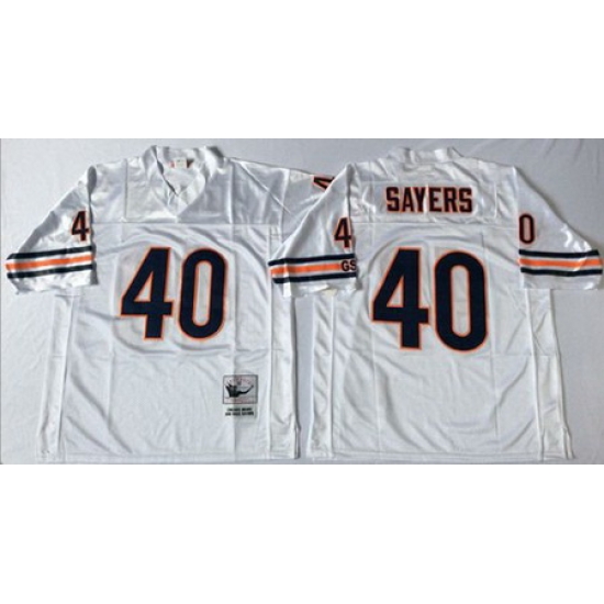 Mitchell&Ness Bears 40 Gale Sayers White Small No Throwback Stitched NFL Jersey Mitchell&Ness Bears 40 Gale Sayers White Small No Throwback Stitched NFL Jersey