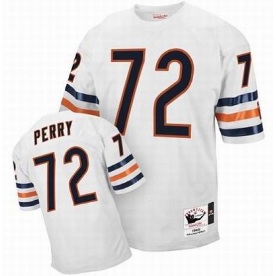 MitchellandNess Chicago Bears 72 William Perry Jersey Authentic Throwback White MitchellandNess Chicago Bears 72 William Perry Jersey Authentic Throwback White