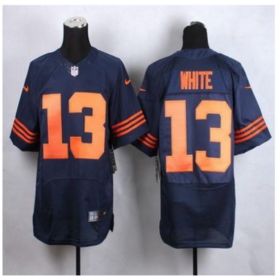 New Chicago Bears #13 Kevin White Navy Blue 1940s Throwback Men Stitched NFL Elite jersey New Chicago Bears #13 Kevin White Navy Blue 1940s Throwback Men Stitched NFL Elite jersey