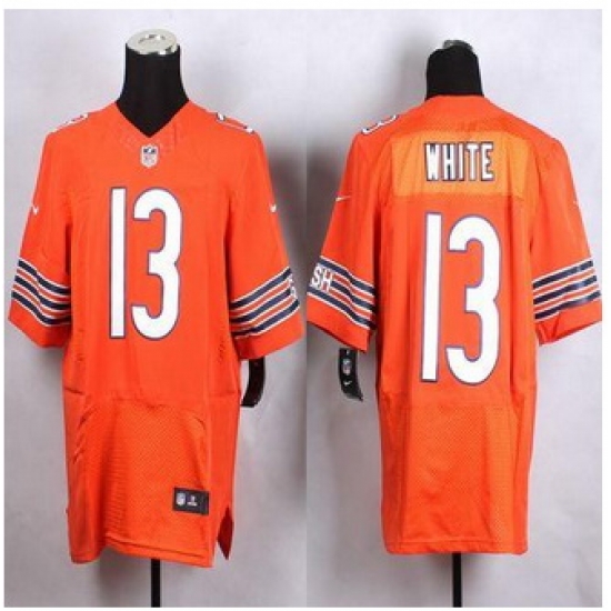 New Chicago Bears #13 Kevin White Orange Alternate Men Stitched NFL Elite Jersey New Chicago Bears #13 Kevin White Orange Alternate Men Stitched NFL Elite Jersey