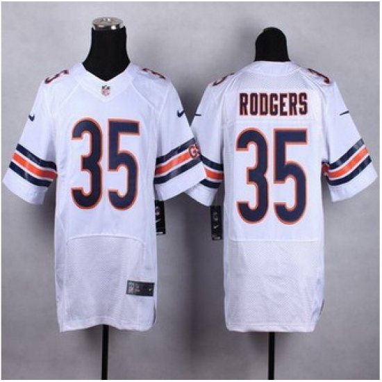 New Chicago Bears #35 Jacquizz Rodgers White Men Stitched NFL Elite Jersey New Chicago Bears #35 Jacquizz Rodgers White Men Stitched NFL Elite Jersey