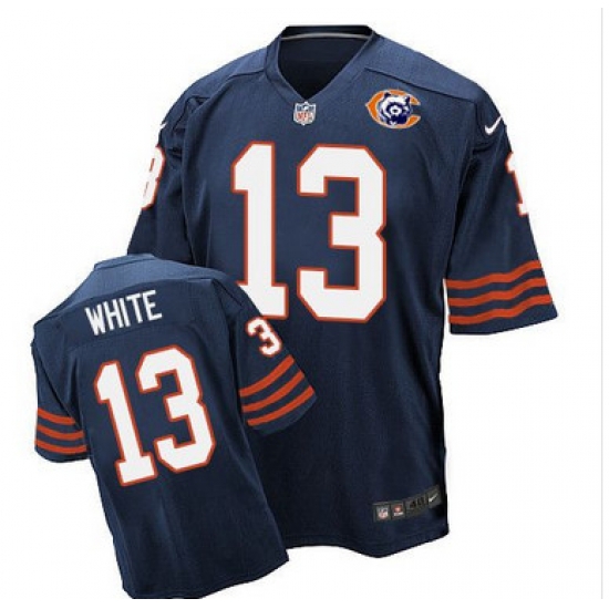 Nike Bears #13 Kevin White Navy Blue Throwback Mens Stitched NFL Elite Jersey Nike Bears #13 Kevin White Navy Blue Throwback Mens Stitched NFL Elite Jersey