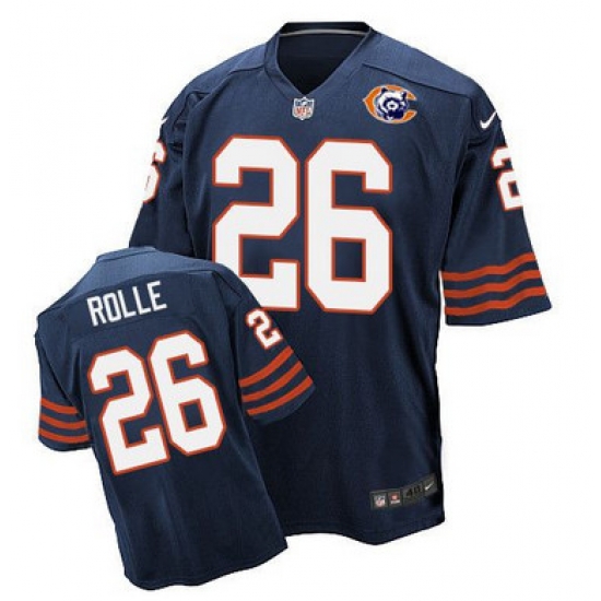 Nike Bears #26 Antrel Rolle Navy Blue Throwback Mens Stitched NFL Elite Jersey Nike Bears #26 Antrel Rolle Navy Blue Throwback Mens Stitched NFL Elite Jersey