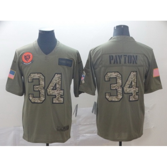 Nike Bears 34 Walter Payton 2019 Olive Camo Salute To Service Limited Jersey Nike Bears 34 Walter Payton 2019 Olive Camo Salute To Service Limited Jersey