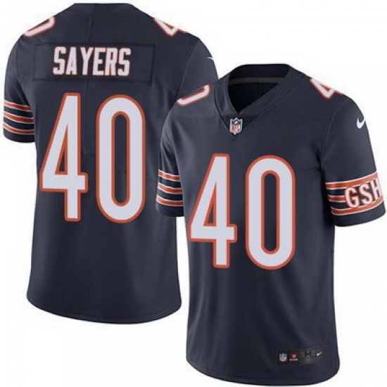 Nike Bears #40 Gale Sayers Navy Blue Team Color Mens Stitched NFL Vapor Untouchable Limited Jersey Nike Bears #40 Gale Sayers Navy Blue Team Color Mens Stitched NFL Vapor Untouchable Limited Jersey