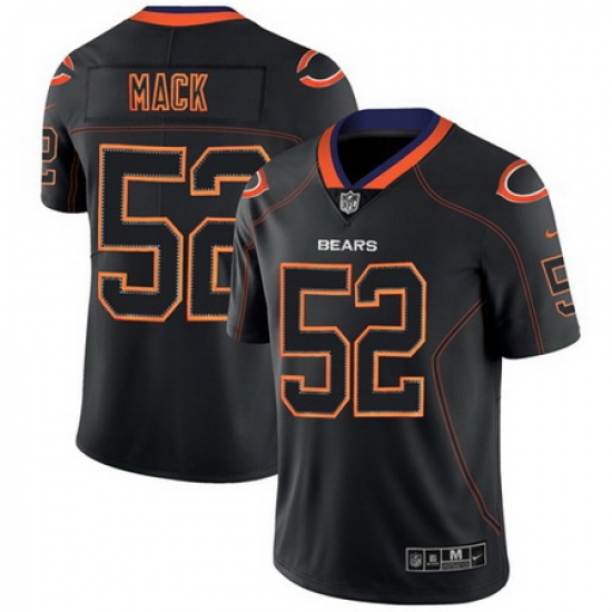 Nike Bears #52 Khalil Mack Lights Out Black Mens Stitched NFL Limited Rush Jersey Nike Bears #52 Khalil Mack Lights Out Black Mens Stitched NFL Limited Rush Jersey
