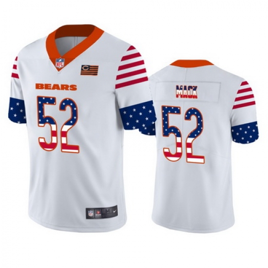 Nike Bears 52 Khalil Mack White USA Flag Fashion Limited Jersey Nike Bears 52 Khalil Mack White USA Flag Fashion Limited Jersey