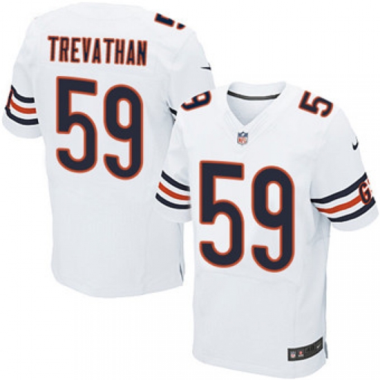 Nike Bears #59 Danny Trevathan White Mens Stitched NFL Elite Jersey Nike Bears #59 Danny Trevathan White Mens Stitched NFL Elite Jersey