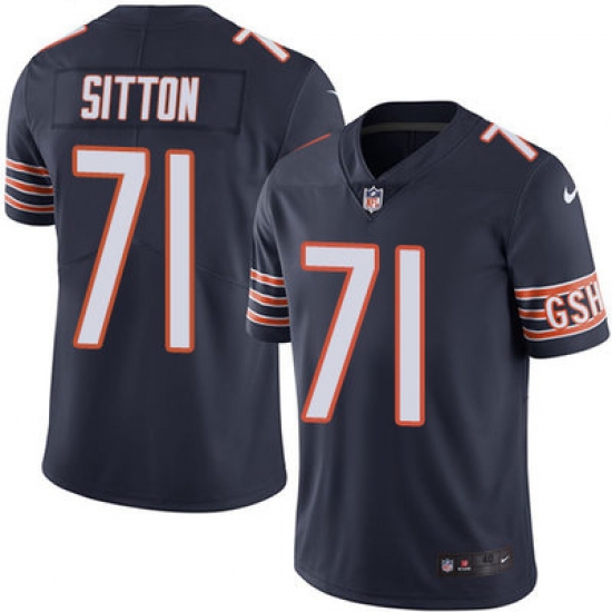Nike Bears #71 Josh Sitton Navy Blue Team Color Mens Stitched NFL Vapor Untouchable Limited Jersey Nike Bears #71 Josh Sitton Navy Blue Team Color Mens Stitched NFL Vapor Untouchable Limited Jersey